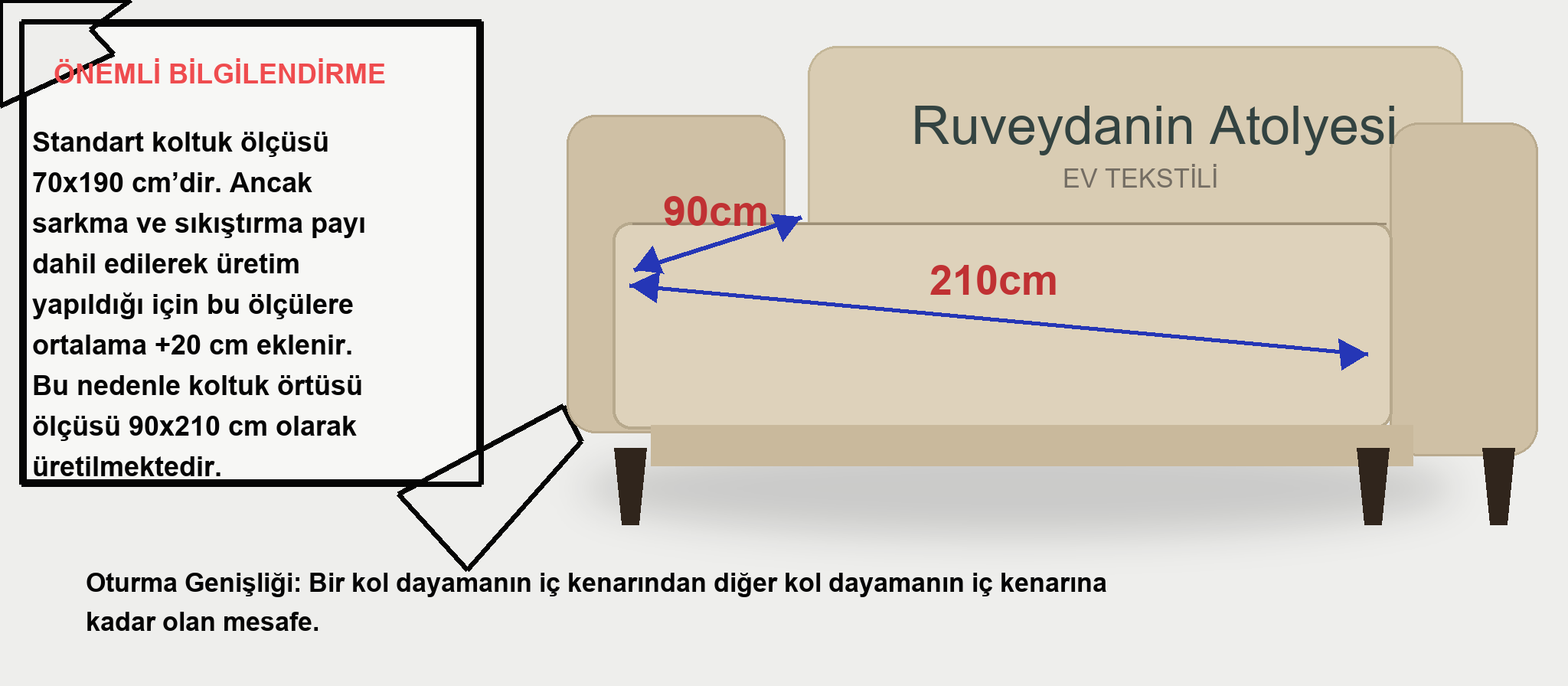 Koltuk örtüsü ölçü rehberi